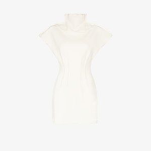 Danielle Guizio Rib Knit Corset Dress